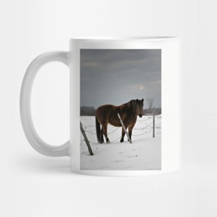 Horse in Winter Mug